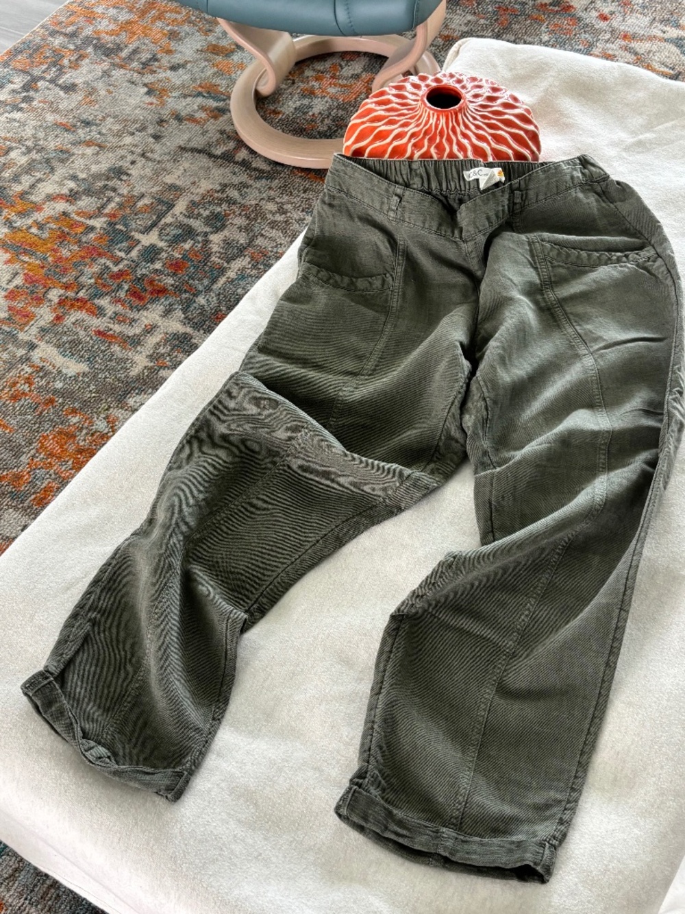 C&C California Linen Crop Pants Sz M
